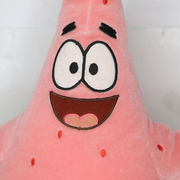 Vintage Patrick Stuffy Plush SpongeBob Squarepants Cartoon Pink Starfish Toy - Picture 3 of 8